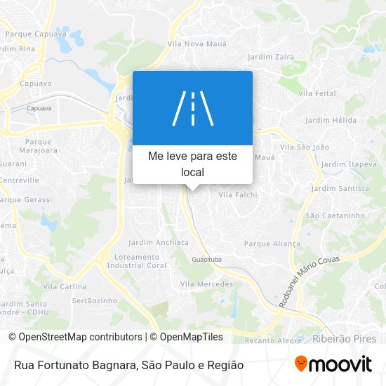 Rua Fortunato Bagnara mapa