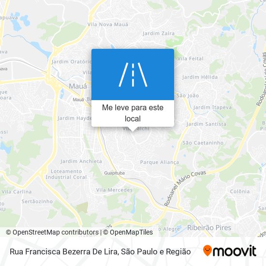 Rua Francisca Bezerra De Lira mapa