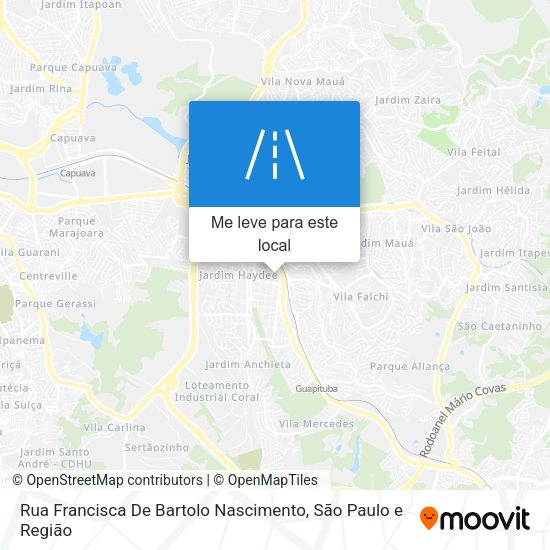Rua Francisca De Bartolo Nascimento mapa