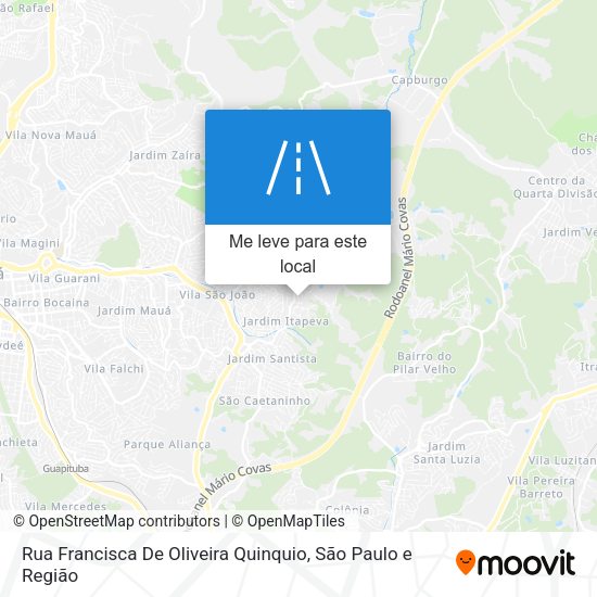 Rua Francisca De Oliveira Quinquio mapa