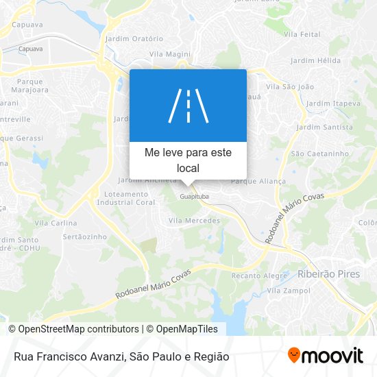 Rua Francisco Avanzi mapa