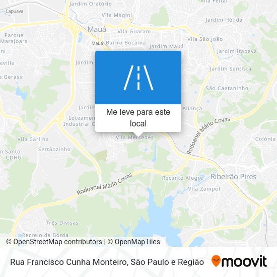 Rua Francisco Cunha Monteiro mapa
