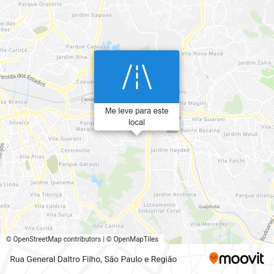 Rua General Daltro Filho mapa