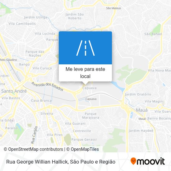 Rua George Willian Hallick mapa