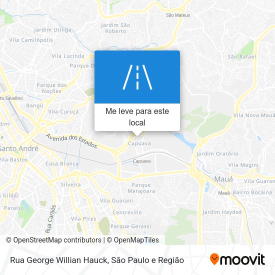 Rua George Willian Hauck mapa