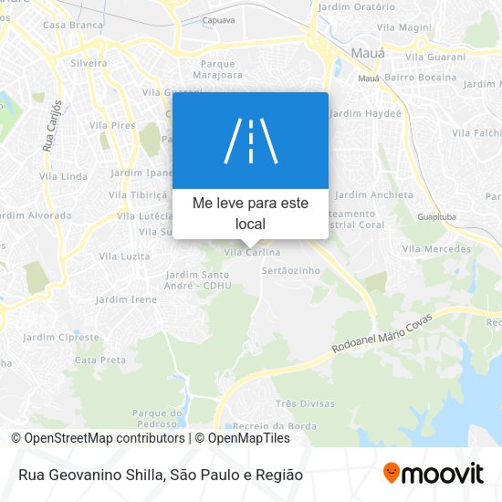 Rua Geovanino Shilla mapa