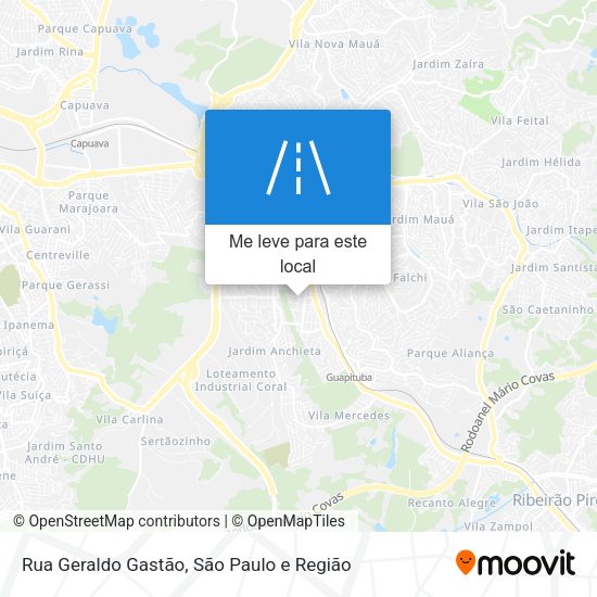 Rua Geraldo Gastão mapa