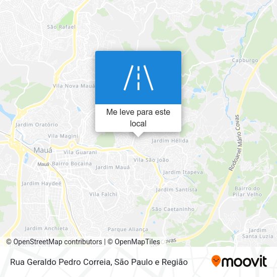 Rua Geraldo Pedro Correia mapa