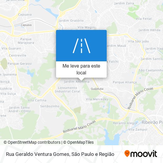 Rua Geraldo Ventura Gomes mapa