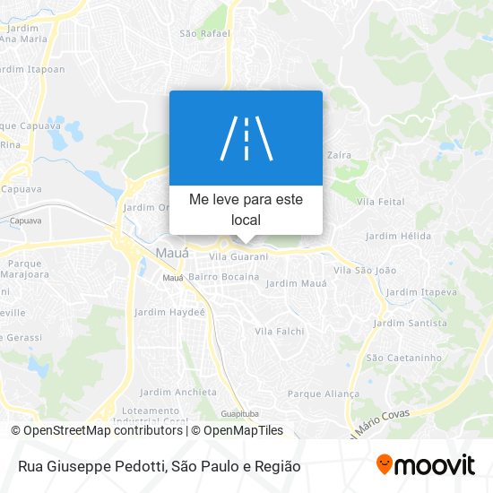 Rua Giuseppe Pedotti mapa