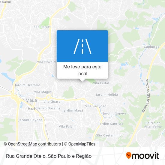 Rua Grande Otelo mapa
