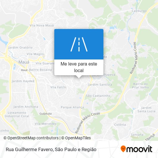 Rua Guilherme Favero mapa