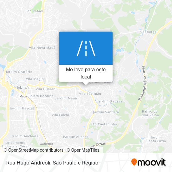 Rua Hugo Andreoli mapa