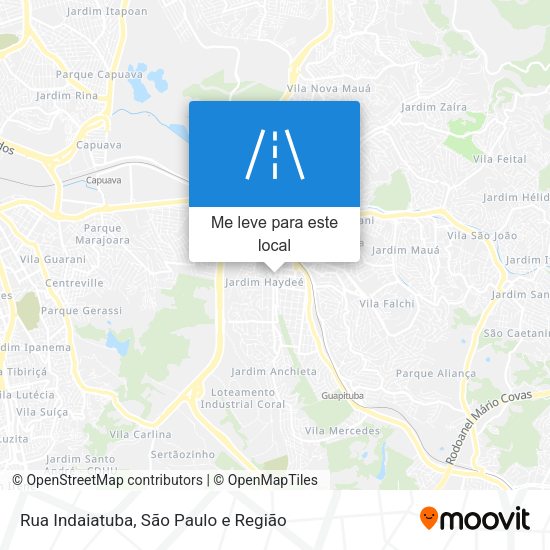 Rua Indaiatuba mapa