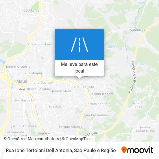 Rua Ione Tertolani Dell Antônia mapa