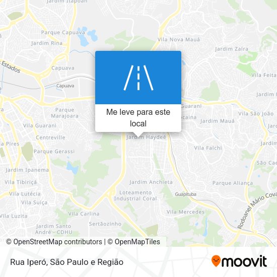 Rua Iperó mapa