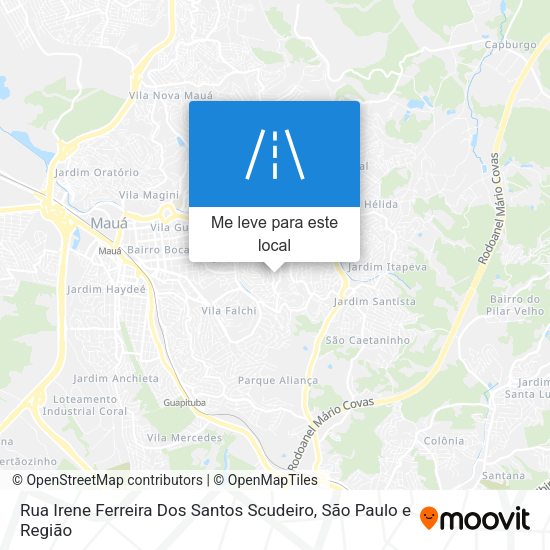 Rua Irene Ferreira Dos Santos Scudeiro mapa
