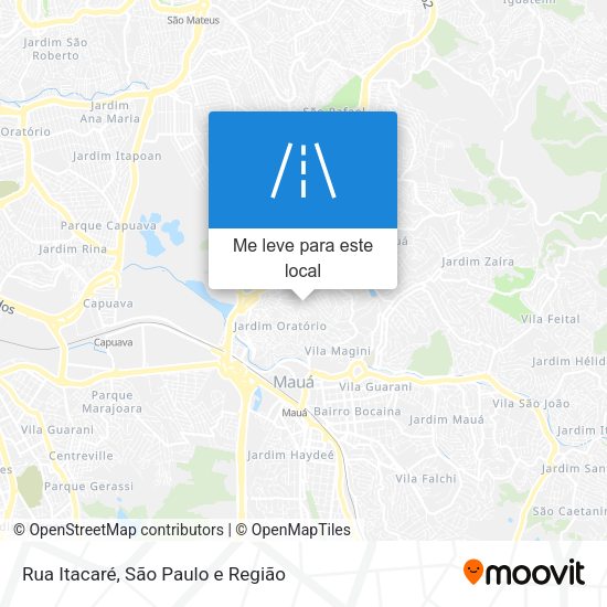 Rua Itacaré mapa
