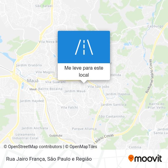 Rua Jairo França mapa