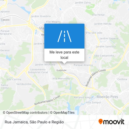 Rua Jamaica mapa