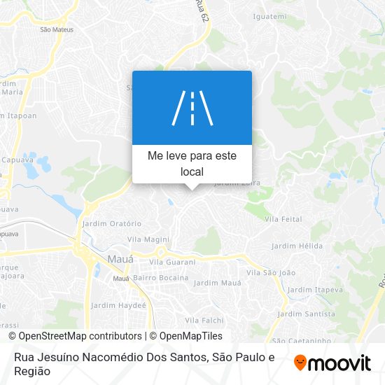 Rua Jesuíno Nacomédio Dos Santos mapa