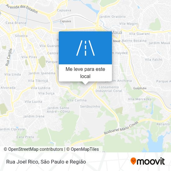 Rua Joel Rico mapa