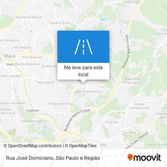 Rua José Domiciano mapa