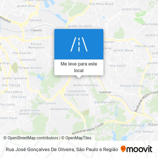 Rua José Gonçalves De Oliveira mapa