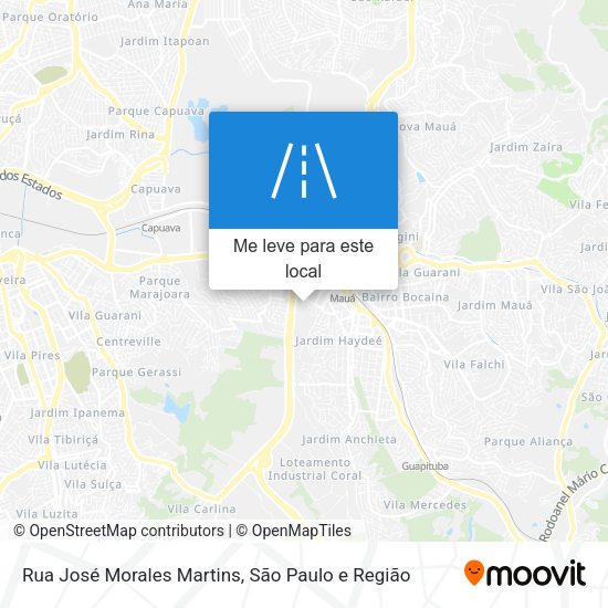 Rua José Morales Martins mapa