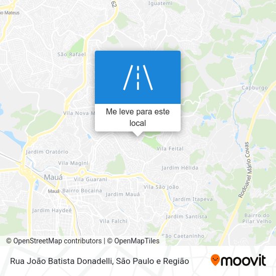 Rua João Batista Donadelli mapa