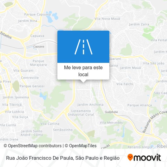 Rua João Francisco De Paula mapa