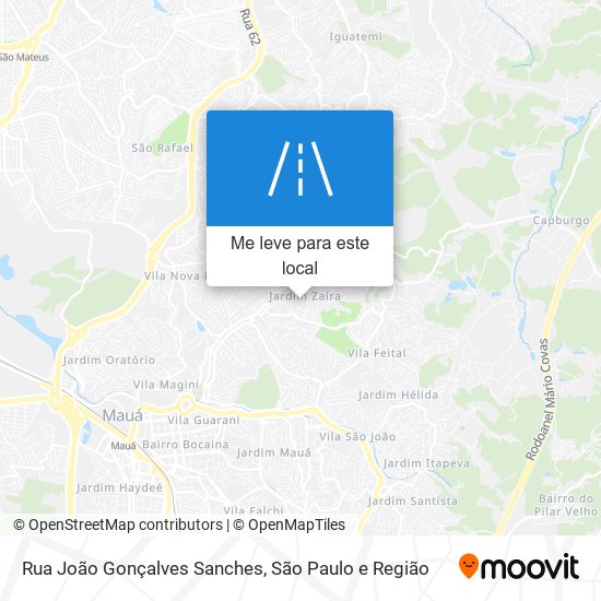 Rua João Gonçalves Sanches mapa