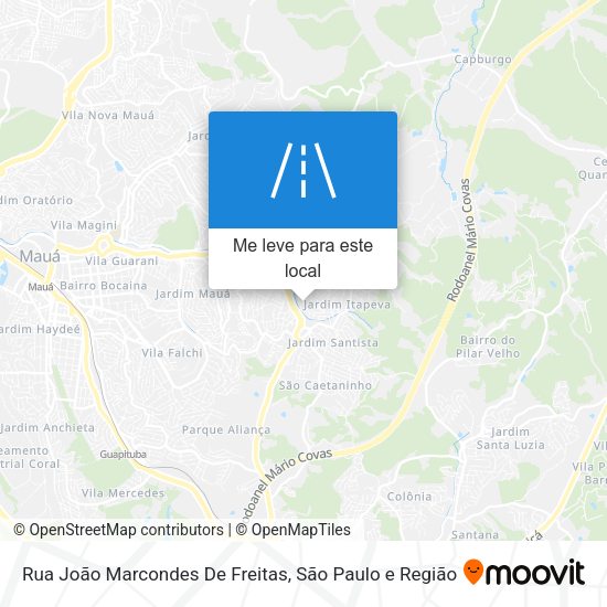 Rua João Marcondes De Freitas mapa
