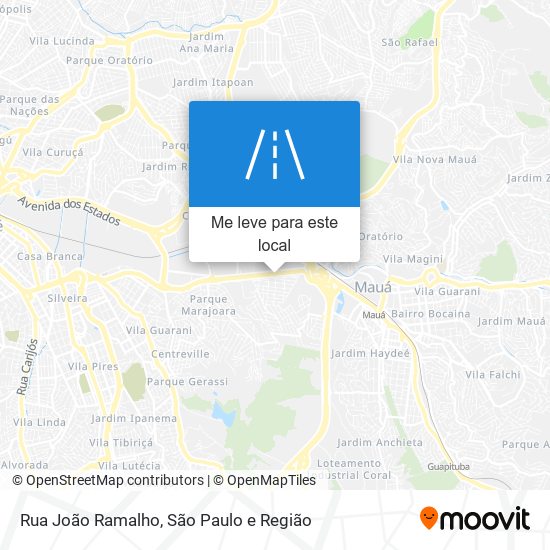 Rua João Ramalho mapa