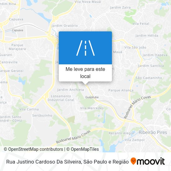 Rua Justino Cardoso Da Silveira mapa
