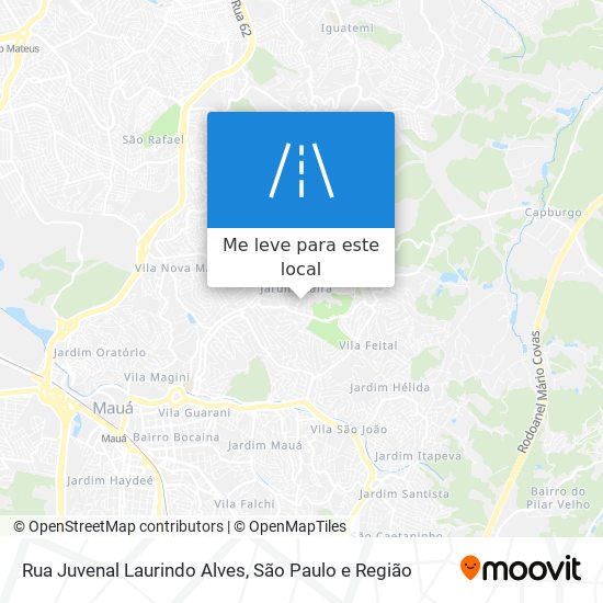 Rua Juvenal Laurindo Alves mapa