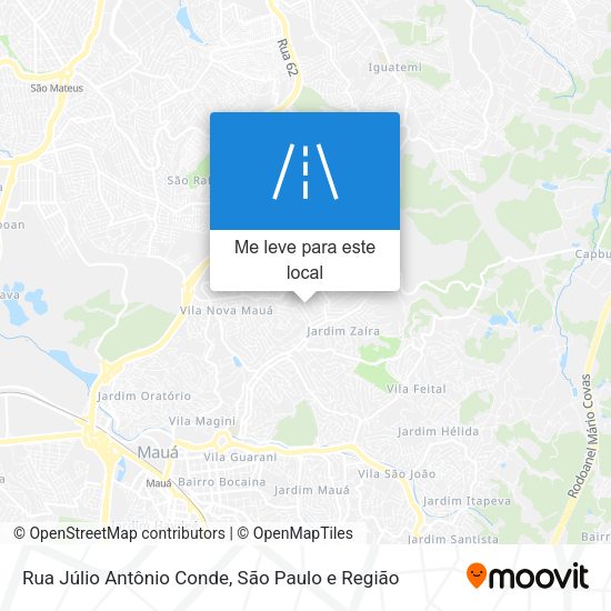Rua Júlio Antônio Conde mapa
