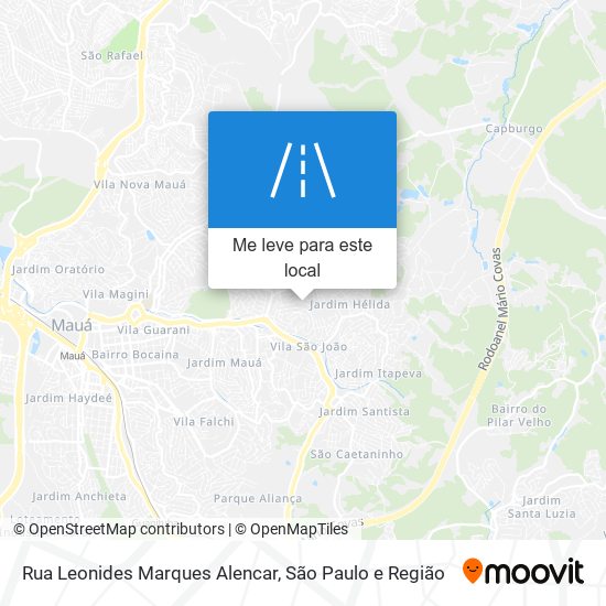 Rua Leonides Marques Alencar mapa