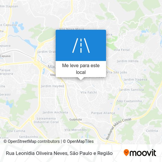 Rua Leonídia Oliveira Neves mapa