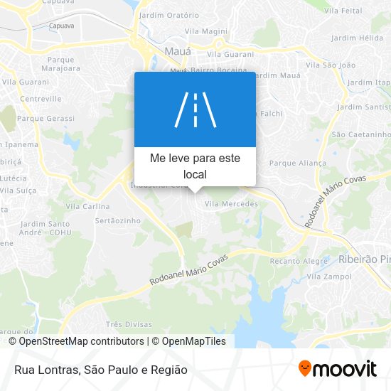 Rua Lontras mapa