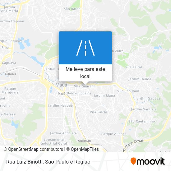 Rua Luiz Binotti mapa