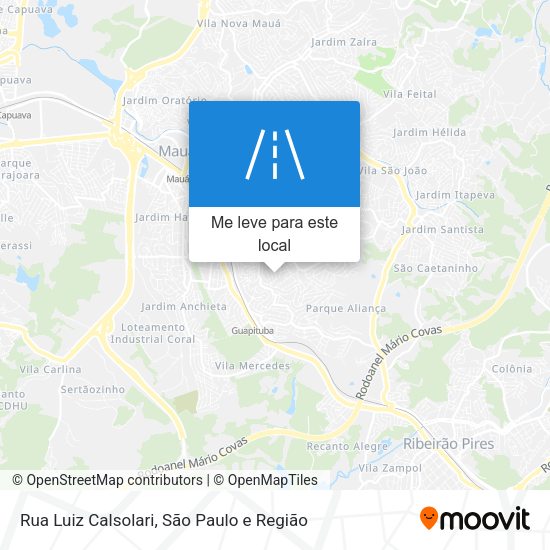 Rua Luiz Calsolari mapa