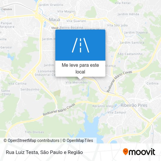 Rua Luiz Testa mapa
