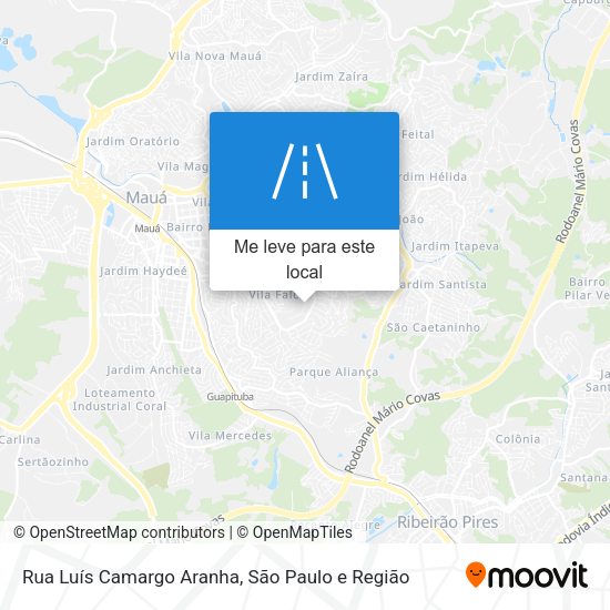 Rua Luís Camargo Aranha mapa