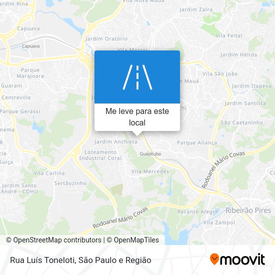 Rua Luís Toneloti mapa