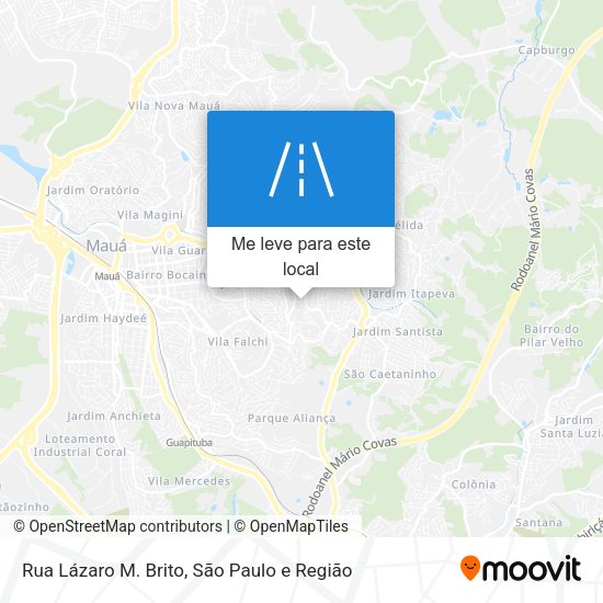 Rua Lázaro M. Brito mapa