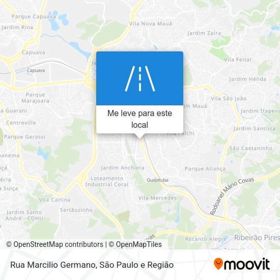 Rua Marcilio Germano mapa