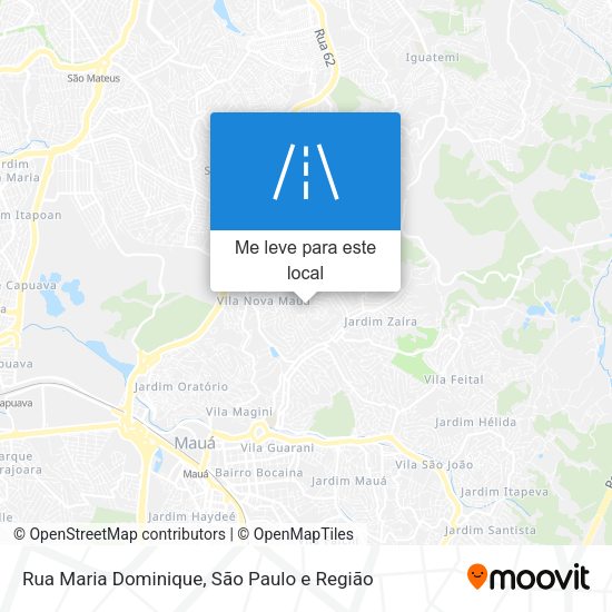 Rua Maria Dominique mapa