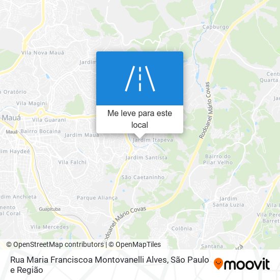 Rua Maria Franciscoa Montovanelli Alves mapa