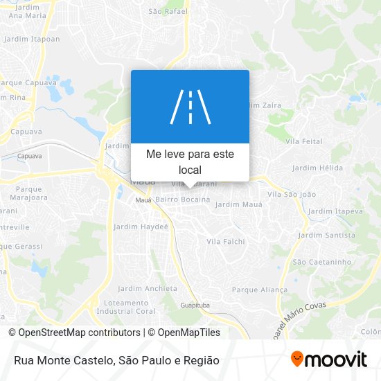 Rua Monte Castelo mapa